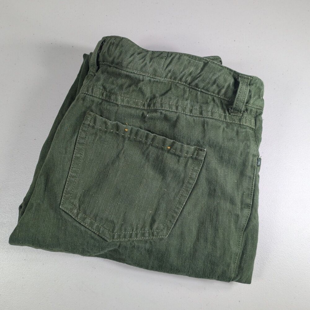 Anthropologie Pilcro and the Letterpress Fit/Hyphen Green Tapered Pants Size 30